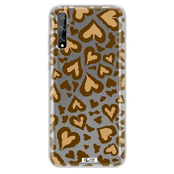 Heart Leopard Huawei P Smart S Clear TPU Case
