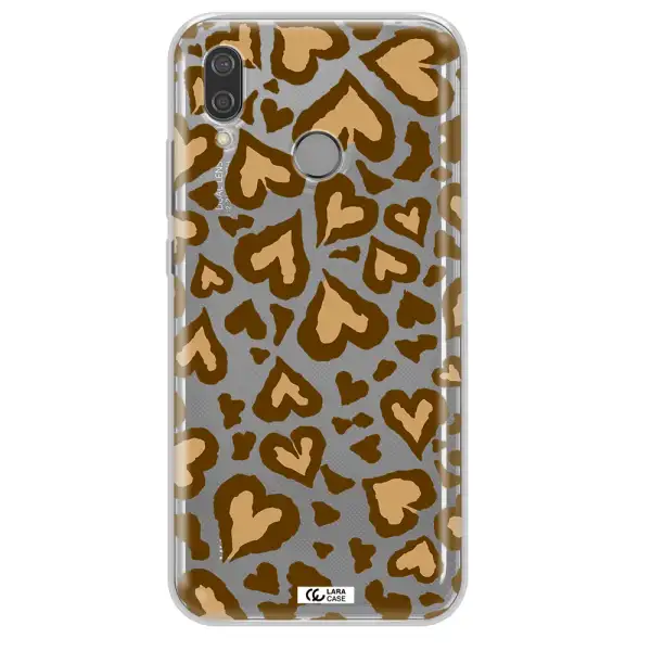 Heart Leopard Huawei P20 Lite Clear TPU Case
