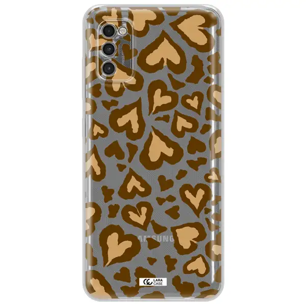 Heart Leopard Samsung A41 Clear Tpu Case