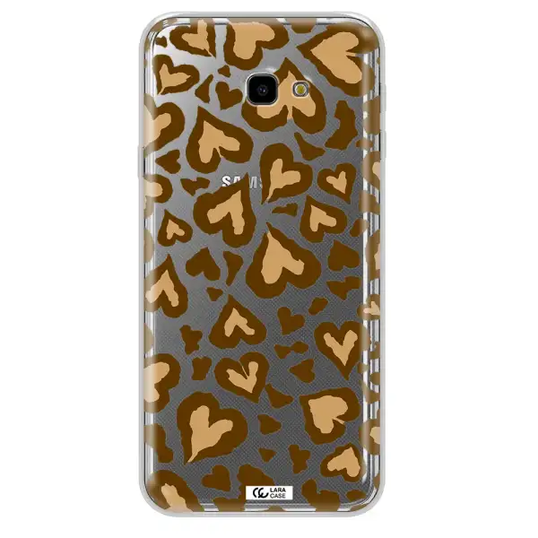 Heart Leopard Samsung J4 Plus Clear TPU Case