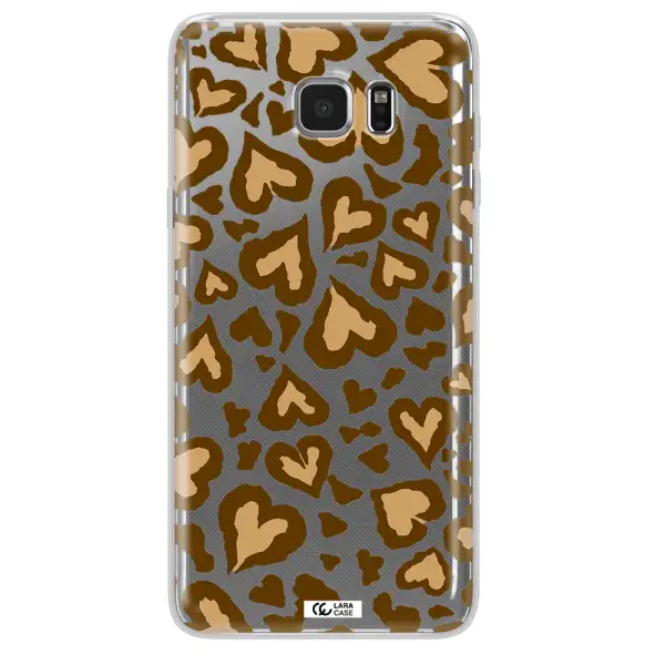 Heart Leopard Samsung Note 5 Clear TPU Case