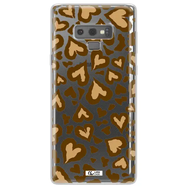 Heart Leopard Samsung Note 9 Clear TPU Case
