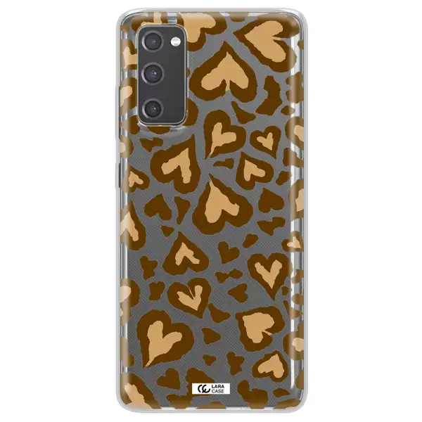 Heart Leopard Samsung S20 Fe Clear TPU Case