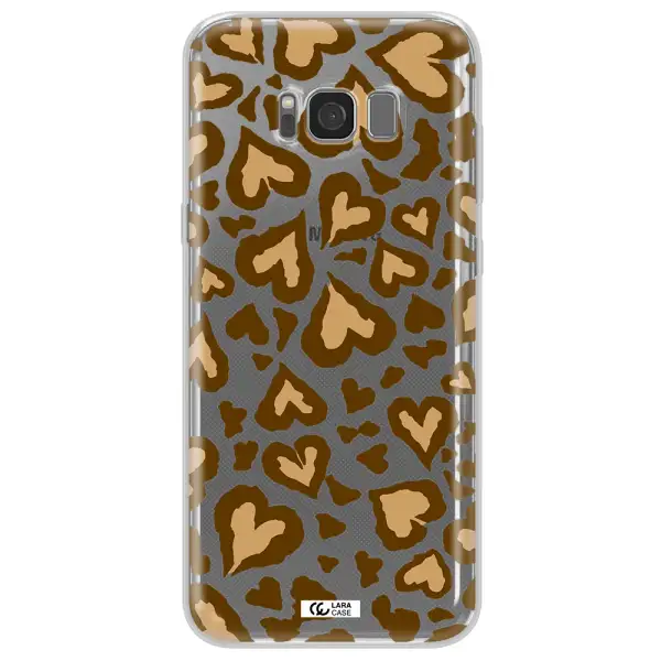Heart Leopard Samsung S8 Plus Clear TPU Case