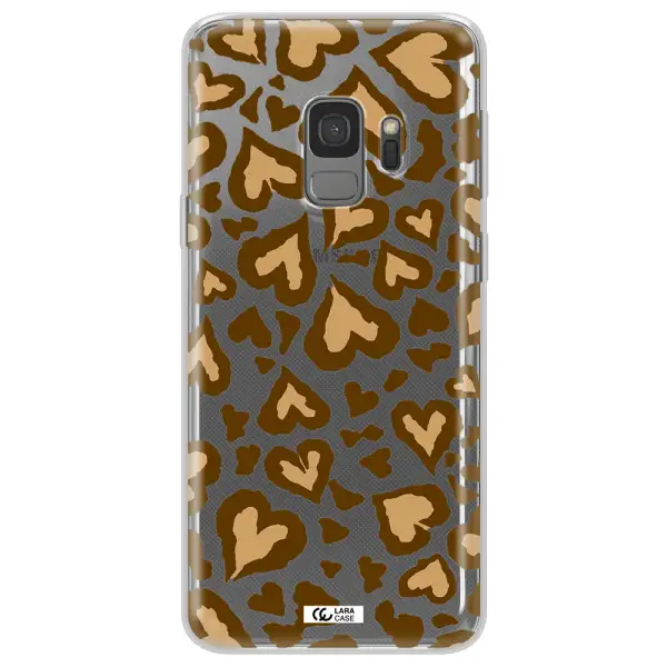 Heart Leopard Samsung S9 Clear TPU Case