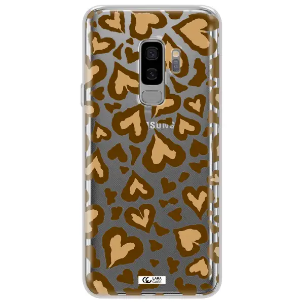 Heart Leopard Samsung S9 Plus Clear TPU Case