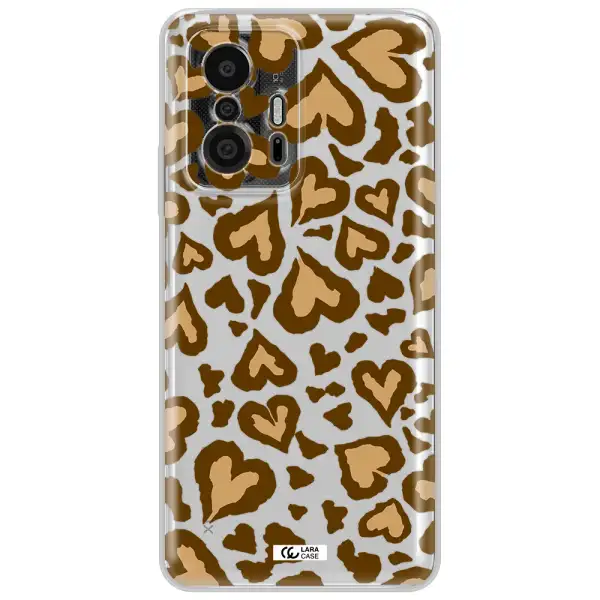Heart Leopard Xiaomi 11T Pro Clear Tpu Case