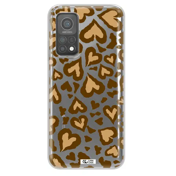 Heart Leopard Xiaomi Mi 10 T Pro Clear TPU Case