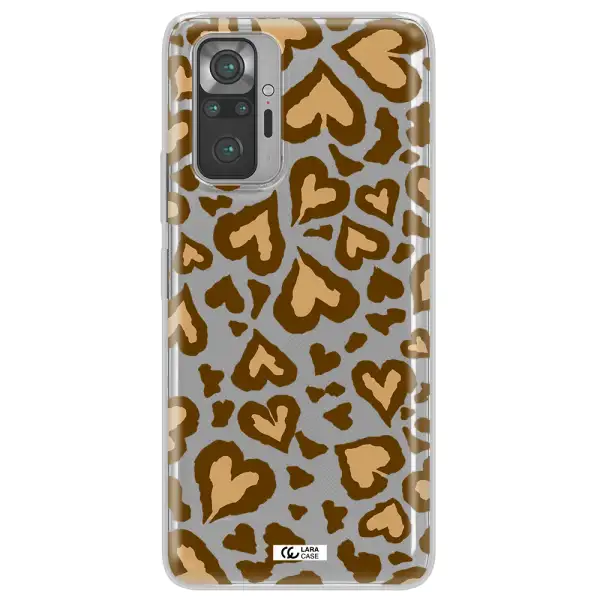 Heart Leopard Xiaomi Note 10 Pro Clear TPU Case