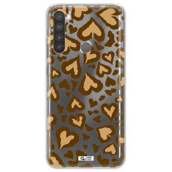 Heart Leopard Xiaomi Note 8 Clear TPU Case