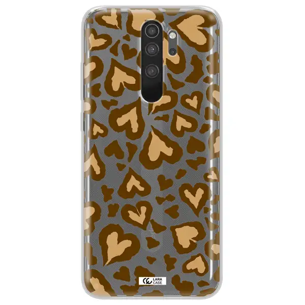 Heart Leopard Xiaomi Note 8 Pro Clear TPU Case