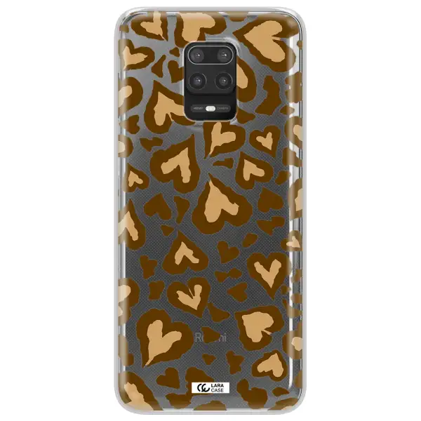 Heart Leopard Xiaomi Note 9S Clear TPU Case