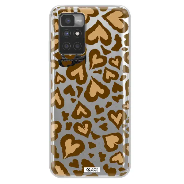 Heart Leopard Xiaomi Redmi 10 Clear TPU Case