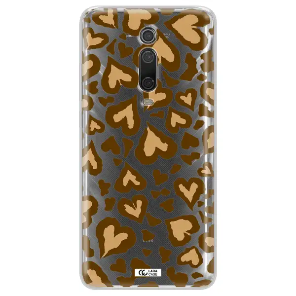 Heart Leopard Xiaomi Redmi K20 Clear Tpu Case