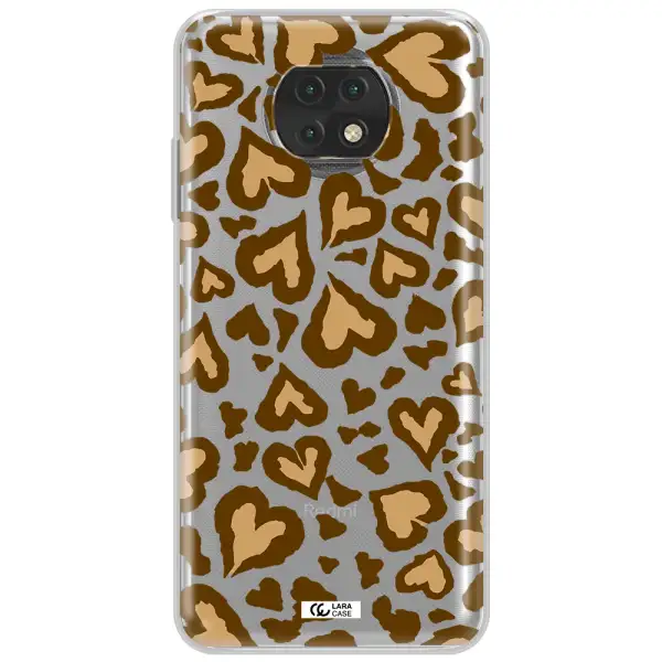 Heart Leopard Xiaomi Redmi Note 9T Clear Tpu Case