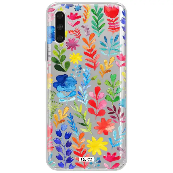 Colorful Watercolor Flowers Huawei Y9S Clear Tpu Case