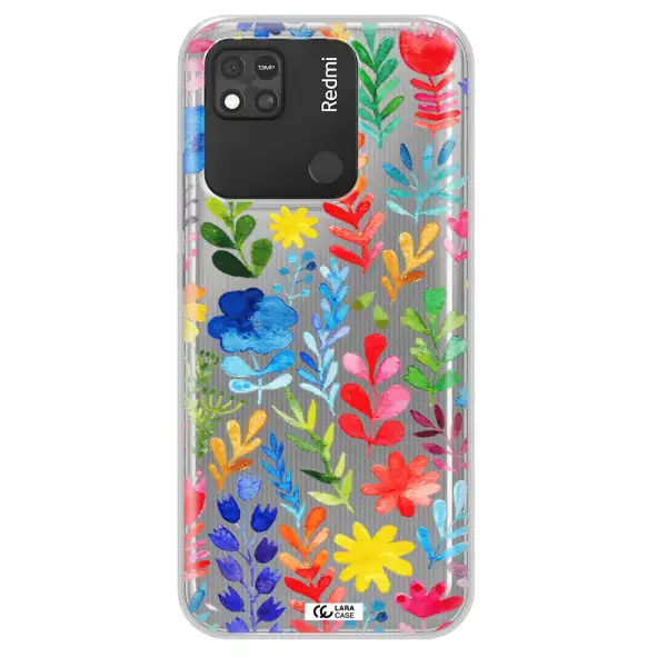 Colorful Watercolor Flowers Xiaomi Redmi 10A Clear TPU Case