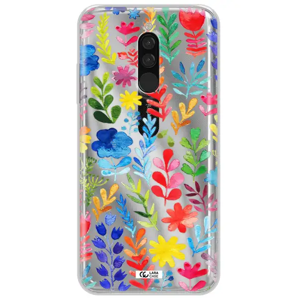 Colorful Watercolor Flowers Xiaomi Redmi 8 Clear Tpu Case