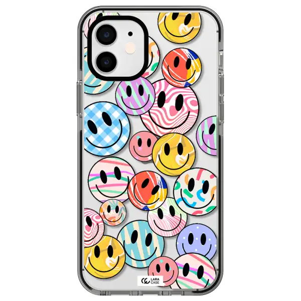 Colorful Smile Apple iPhone 11 impact black border Case