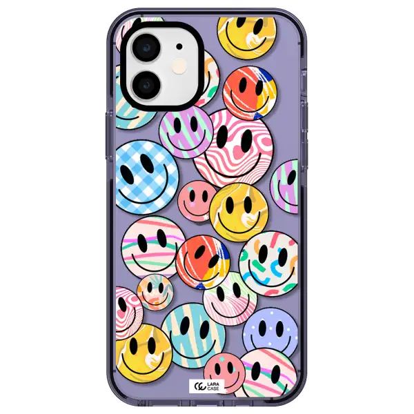 Colorful Smile Apple iPhone 11 impact Lilac Case