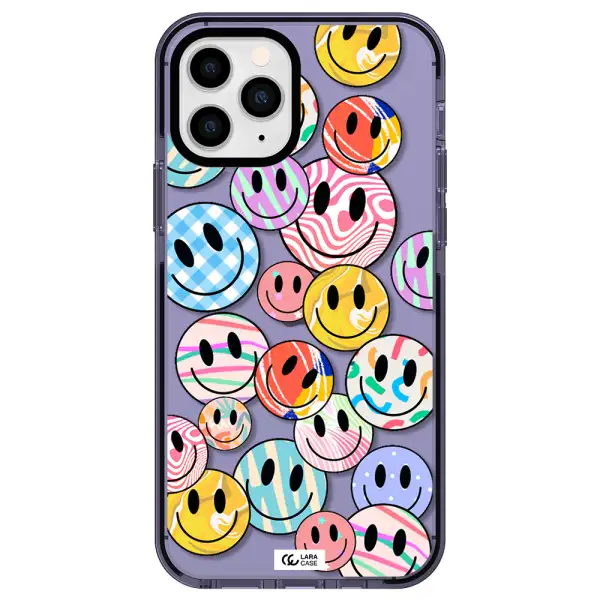 Colorful Smile Apple iPhone 11 pro impact Lilac Case