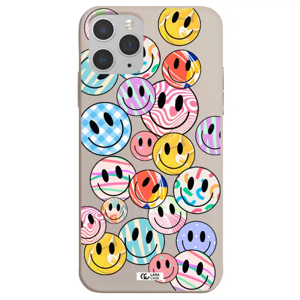 Colorful Smile Apple iPhone 11 pro Silicone Stone Case