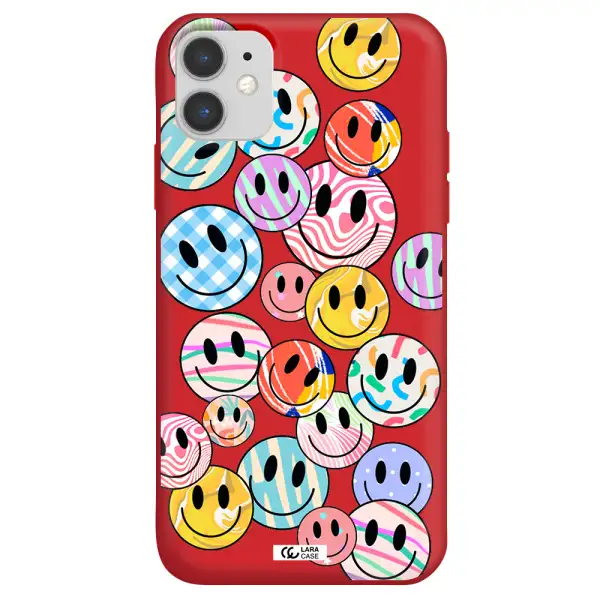 Colorful Smile Apple iPhone 11 Silicone Imperial Red Case
