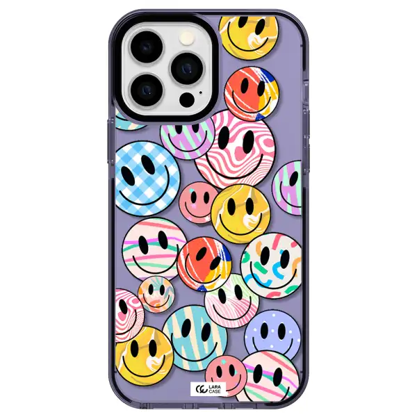 Colorful Smile Apple iPhone 13 Pro Max impact Lilac Case