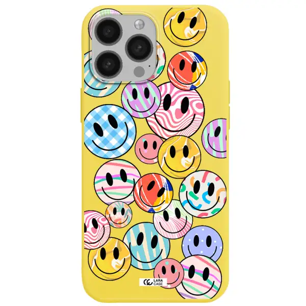 Colorful Smile Apple iPhone 13 Pro Silicone canary yellow Case