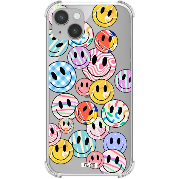 Colorful Smile Apple iPhone 14 plus Clear PC Case