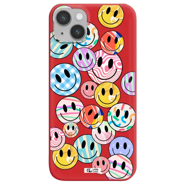 Colorful Smile Apple iPhone 14 plus Silicone Imperial Red Case