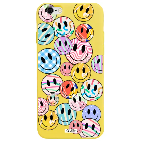 Colorful Smile Apple iPhone 6 Silicone canary yellow Case