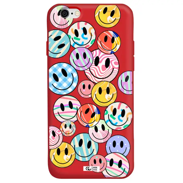 Colorful Smile Apple iPhone 6 Silicone Imperial Red Case