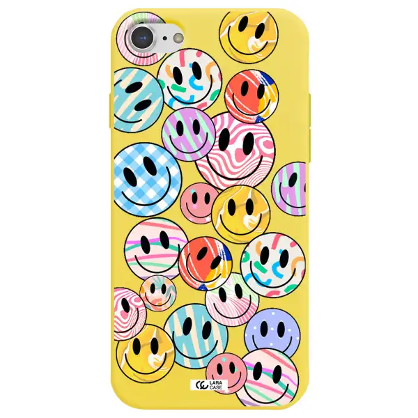 Colorful Smile Apple iPhone 7 Silicone canary yellow Case