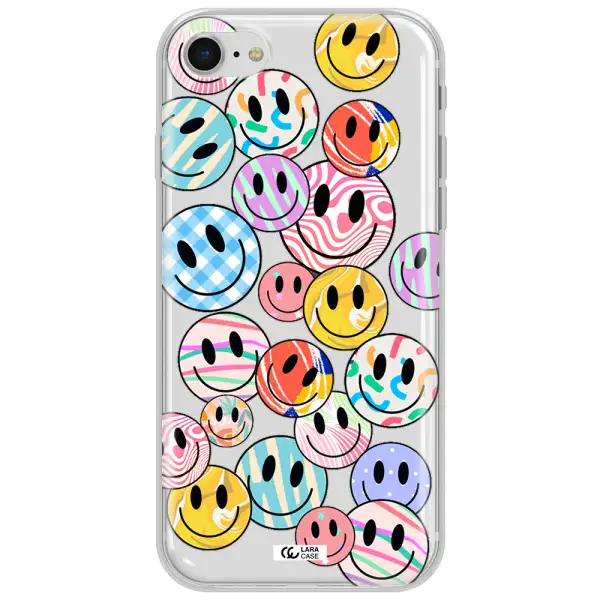 Colorful Smile Apple Iphone Se 2020 Clear Tpu Case