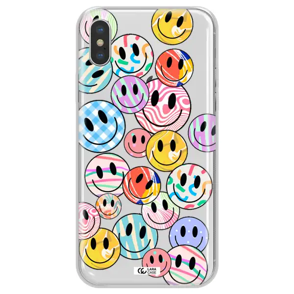 Colorful Smile Apple iPhone XS Clear TPU Case