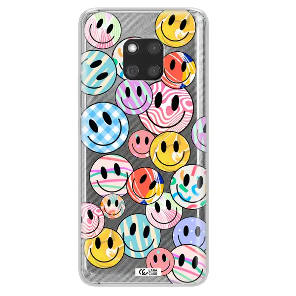 Colorful Smile Huawei Mate 20 Pro Clear TPU Case