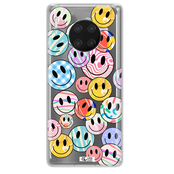 Colorful Smile Huawei Mate 30 Pro Clear TPU Case