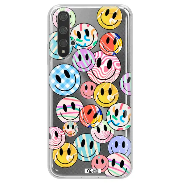 Colorful Smile Huawei Nova 5t Clear TPU Case