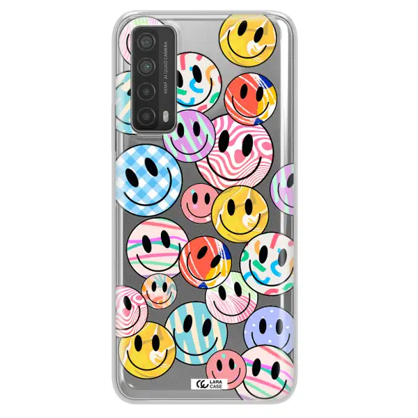 Colorful Smile Huawei P Smart 2021 Clear TPU Case