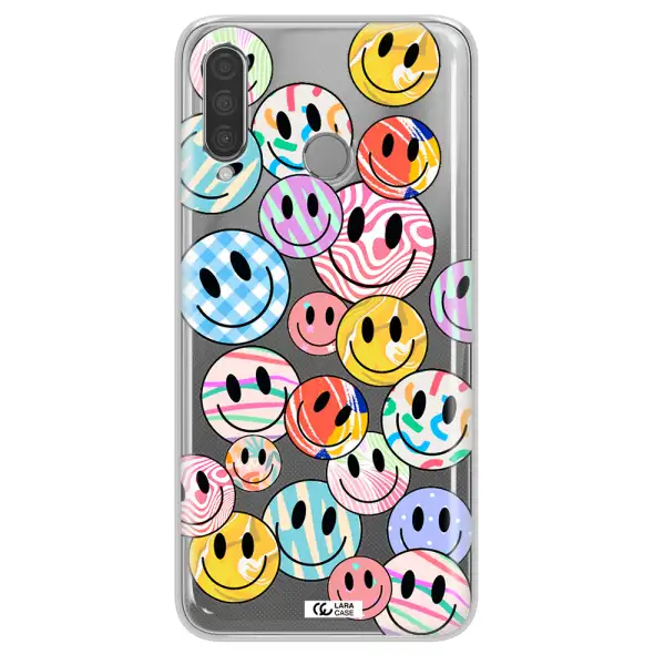 Colorful Smile Huawei P30 Lite Clear TPU Case