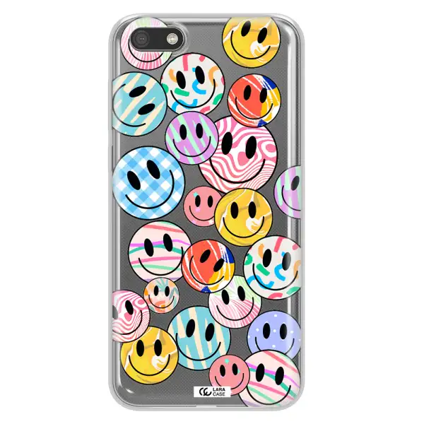 Colorful Smile Huawei Y5 2018 Clear TPU Case