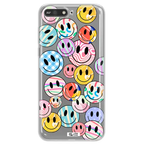 Colorful Smile Huawei Y6 2018 Clear TPU Case