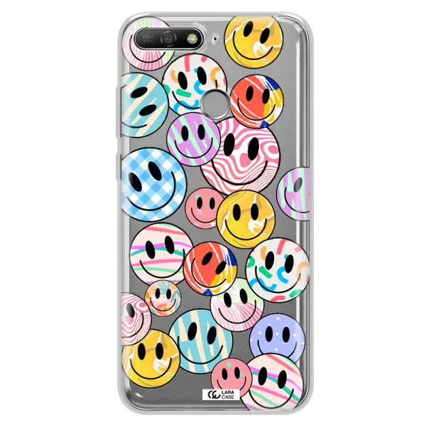 Colorful Smile Huawei Y6 Prime 2018 Clear TPU Case