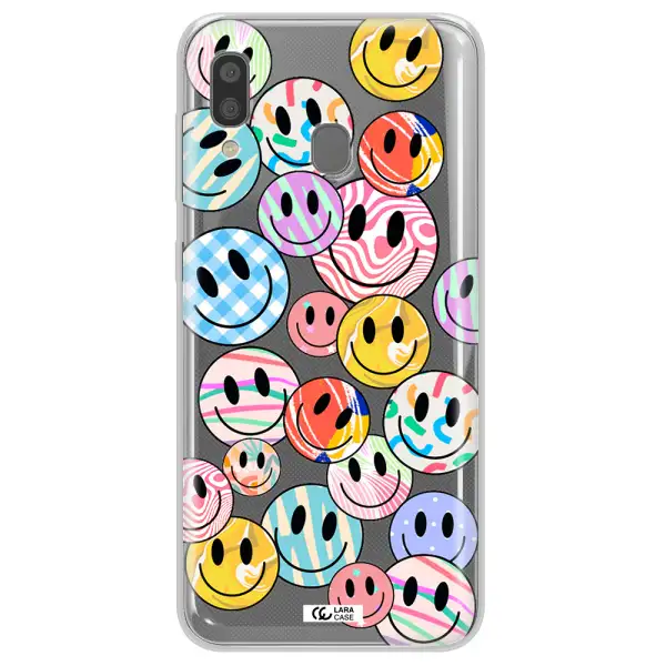 Colorful Smile Samsung A20 Clear TPU Case
