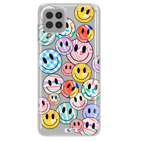 Colorful Smile Samsung A22 4g Clear TPU Case