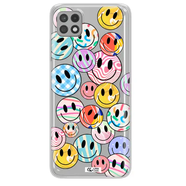Colorful Smile Samsung A22 5g Clear TPU Case
