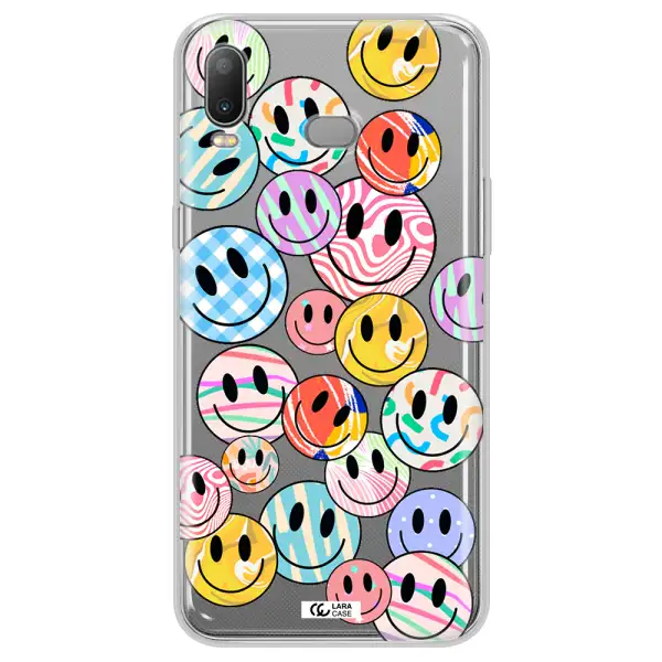 Colorful Smile Samsung A6S Clear TPU Case