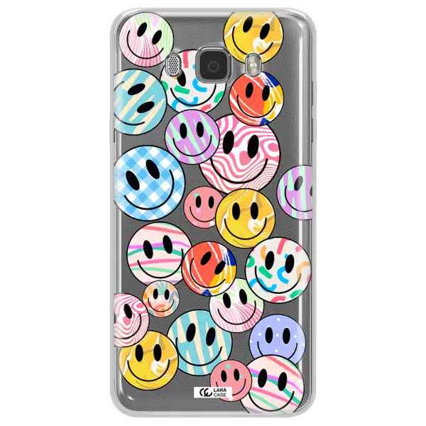 Colorful Smile Samsung J7 2016 Clear TPU Case