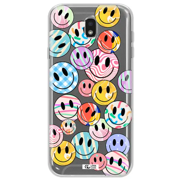 Colorful Smile Samsung J7 Pro Clear TPU Case
